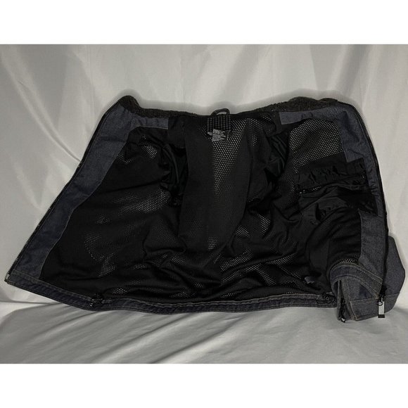 Vintage ROXY sz Large Retro Snowboard SkiJacket Blue Zip Denim look X-series - Picture 9 of 16